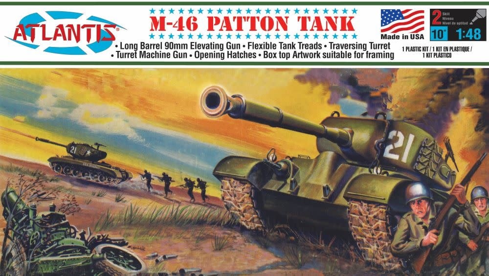 301 M-46 Patton Tank Plastic model kit 1/48