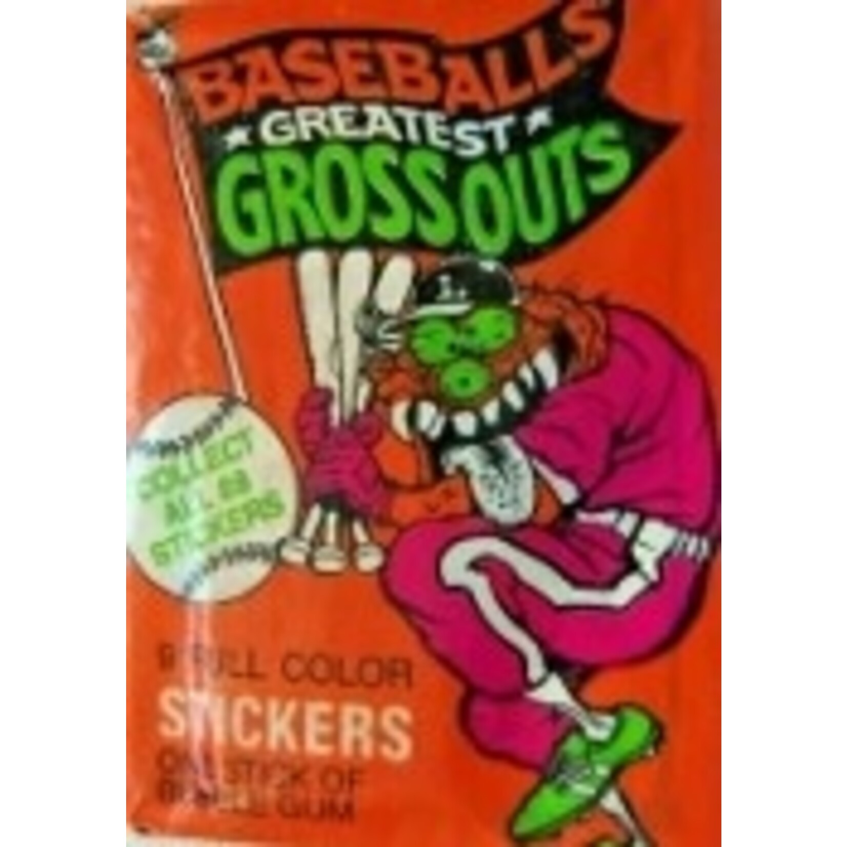 1988 Leaf Baseball Greatest Grossouts 9 Stickers