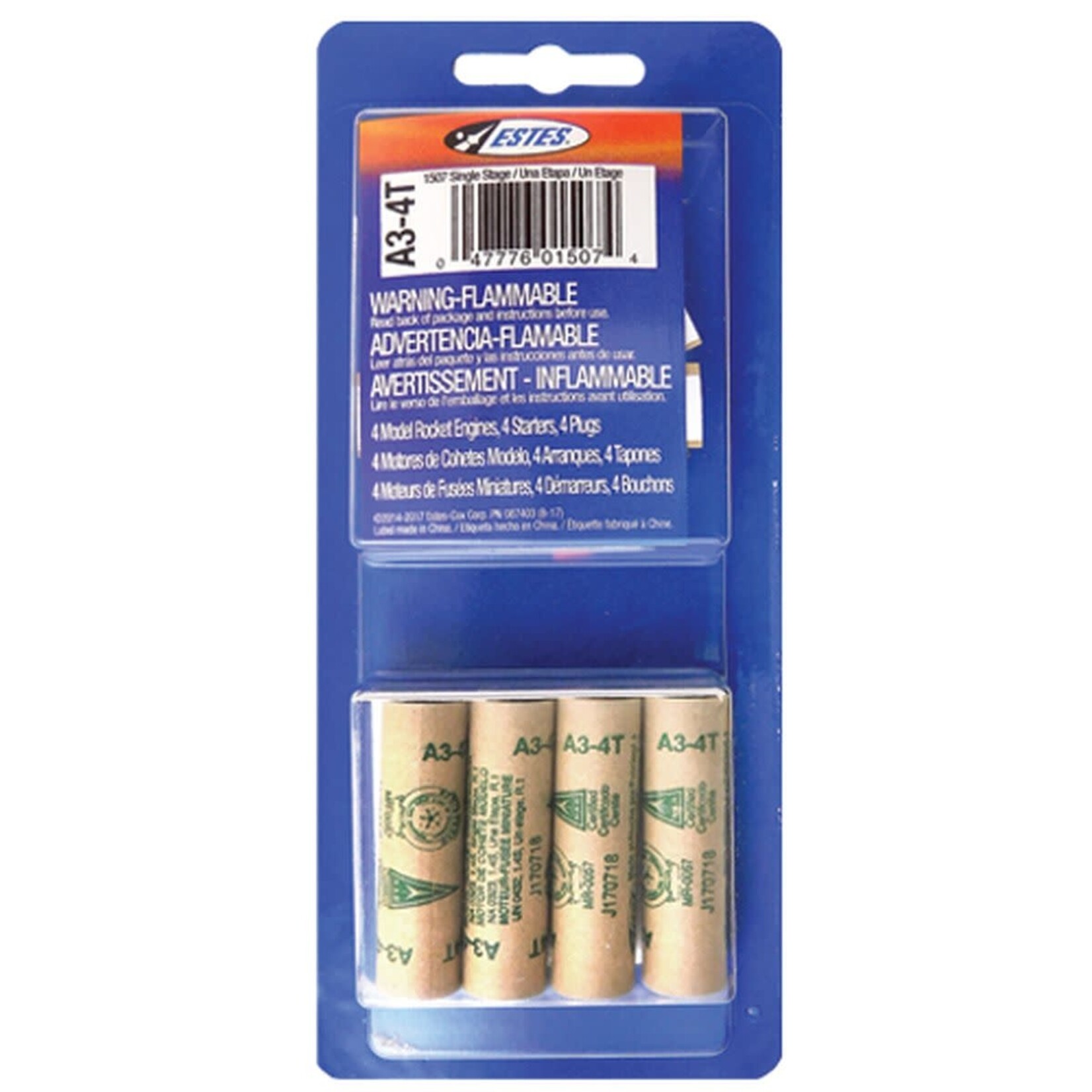 Estes 1507 A3-4T Engines - 4 Pack