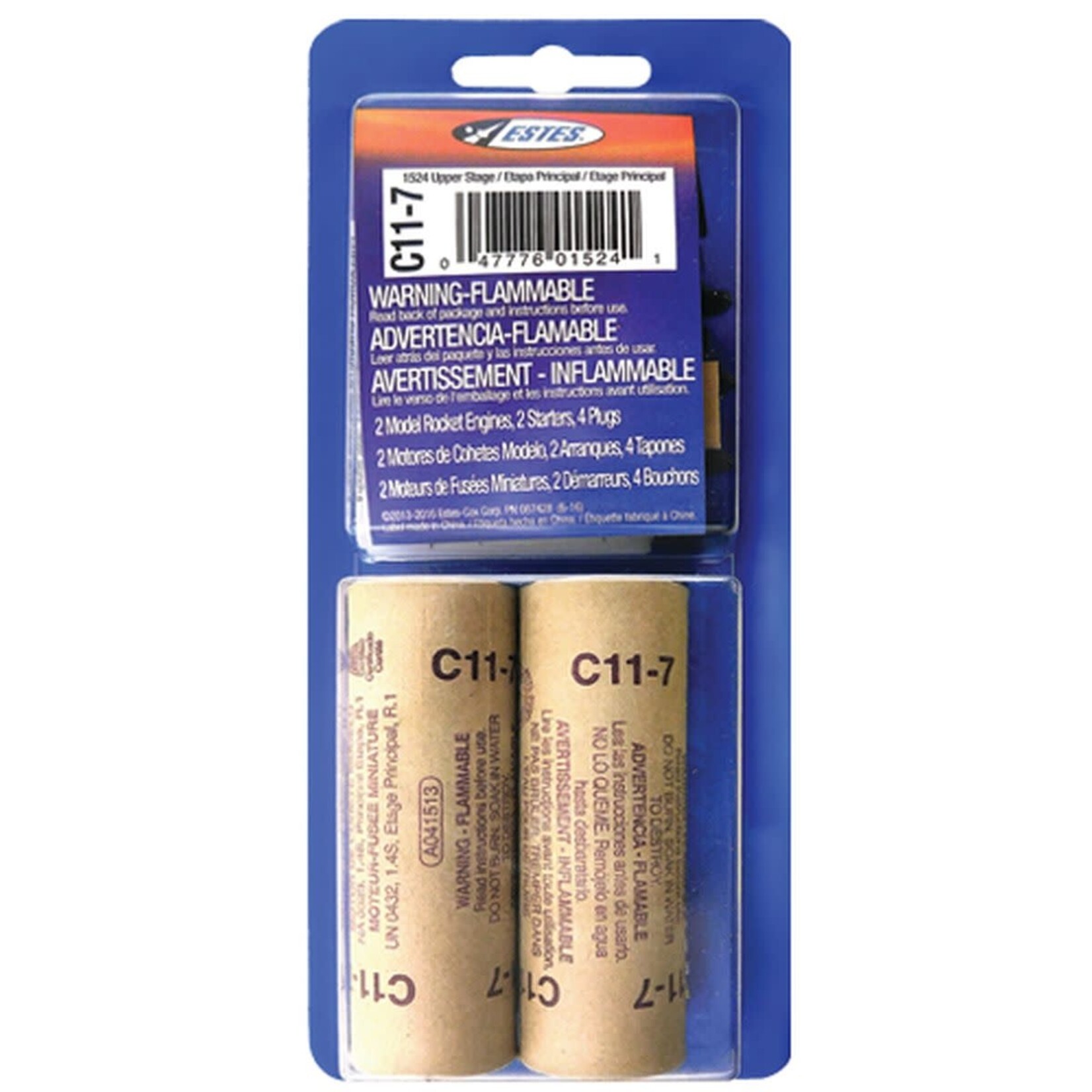 Estes 1524 C11-7 Engines - 2 Pack