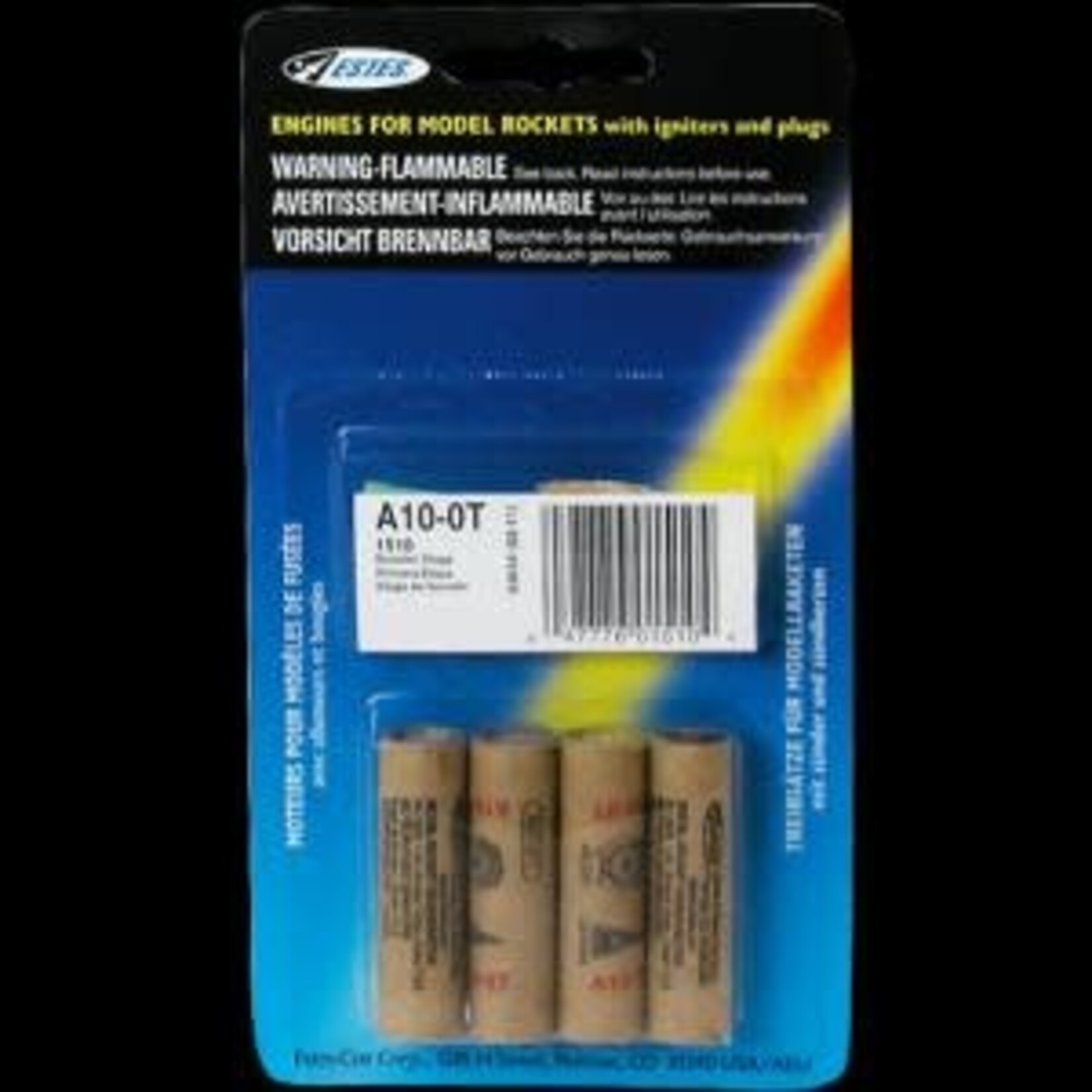 Estes 1510 A10-0T Engines - 4 Pack