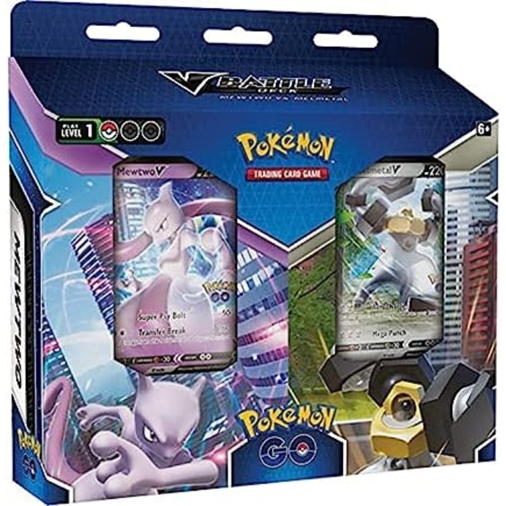 Pokemon 85049 Pokemon GO V Battle Deck Bundle Mewtwo vs. Melmetal