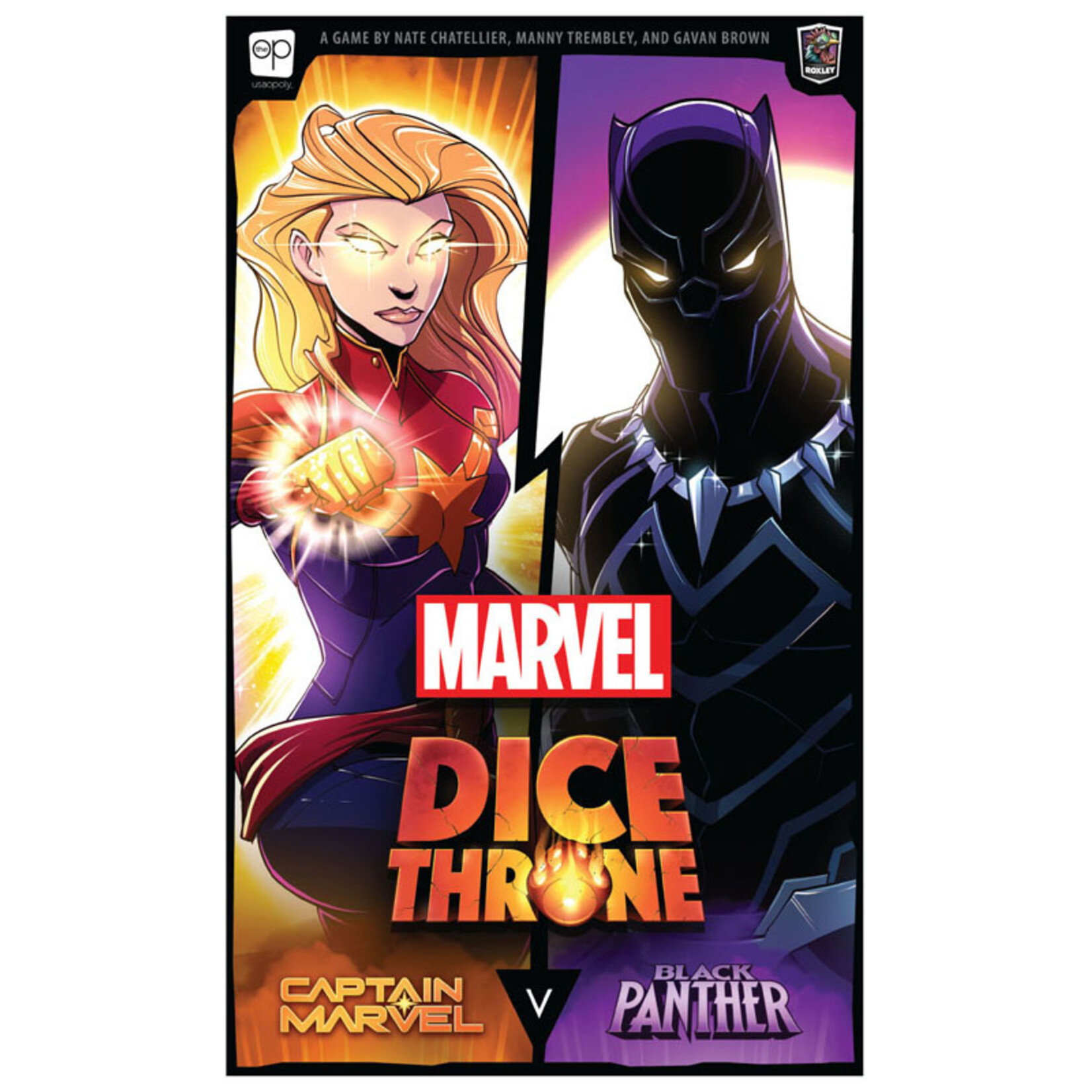 USAopoly 6051 CB Dice Throne Marvel 2 Captain Marvel v Black Panther