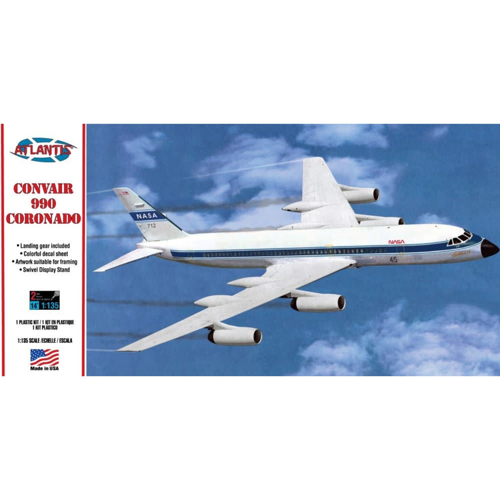 Atlantis 254 1:135 Convair 990 Jet Liner