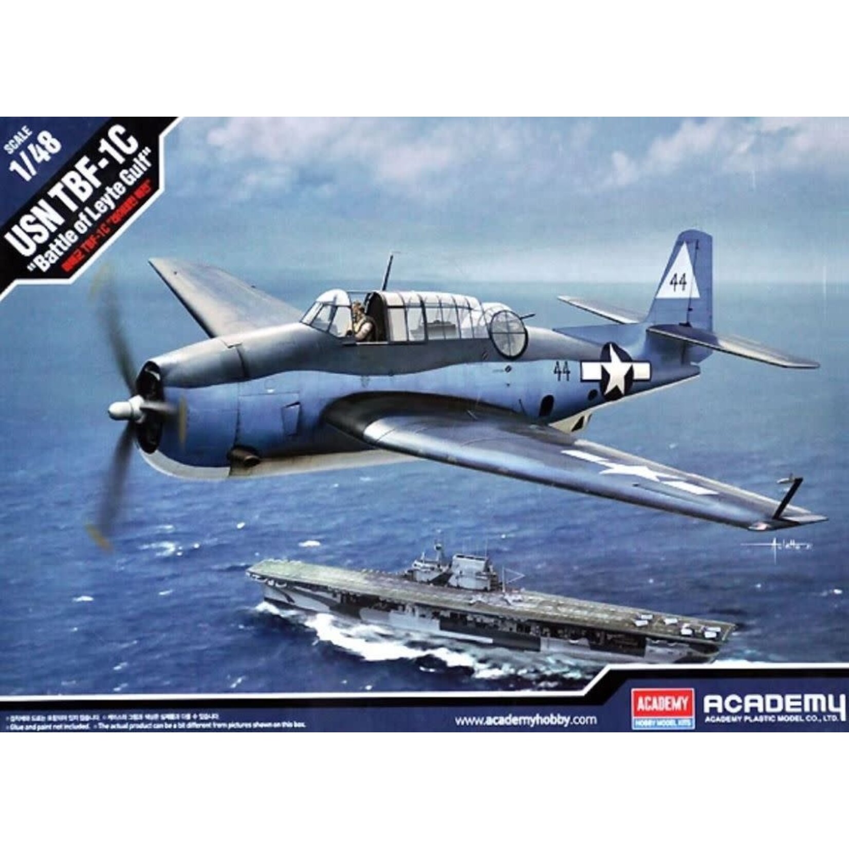 Academy 12340 1/48 TBF1C USN Torpedo Leyte Gulf Battle