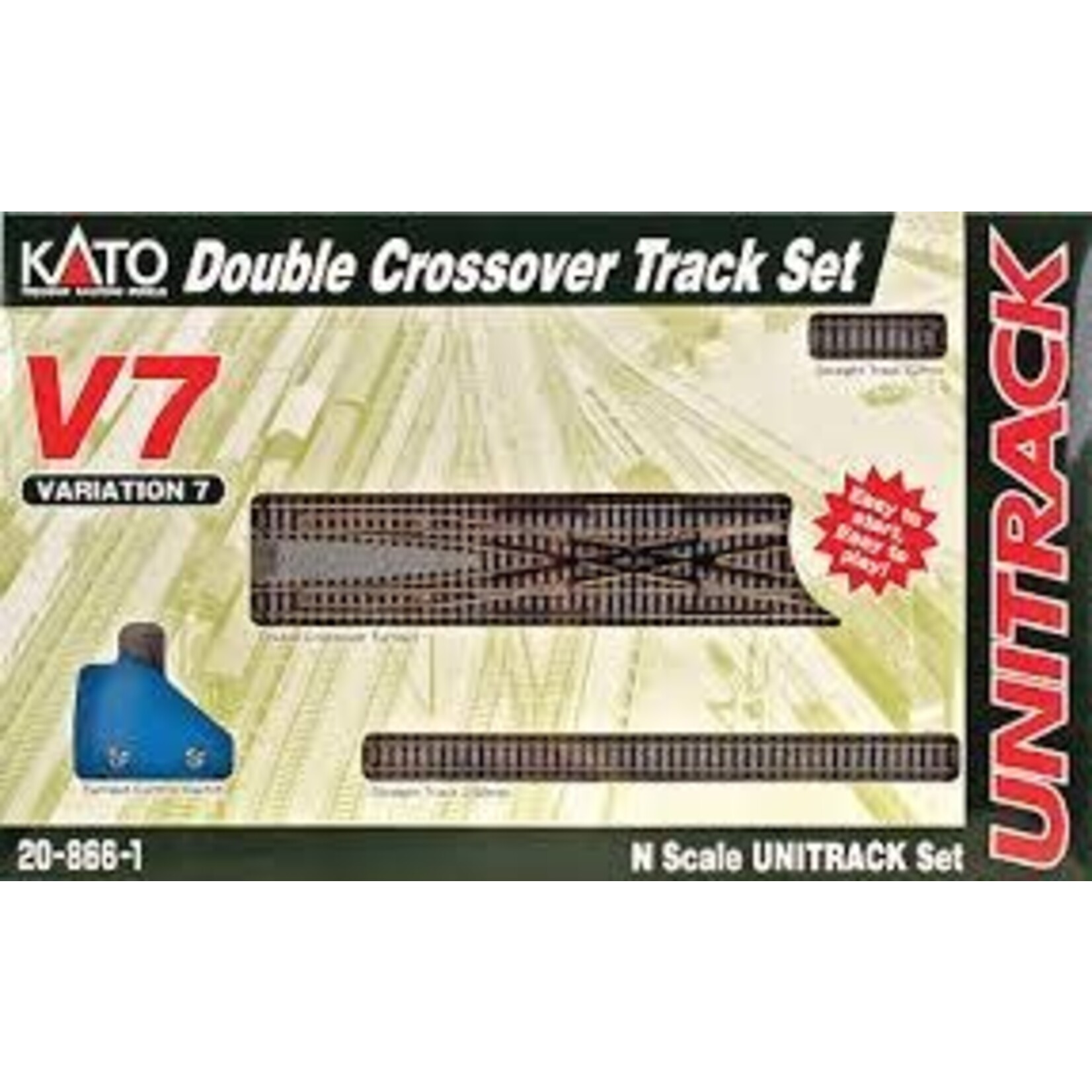 Kato 208661 N V7 Double Crossover Track Set