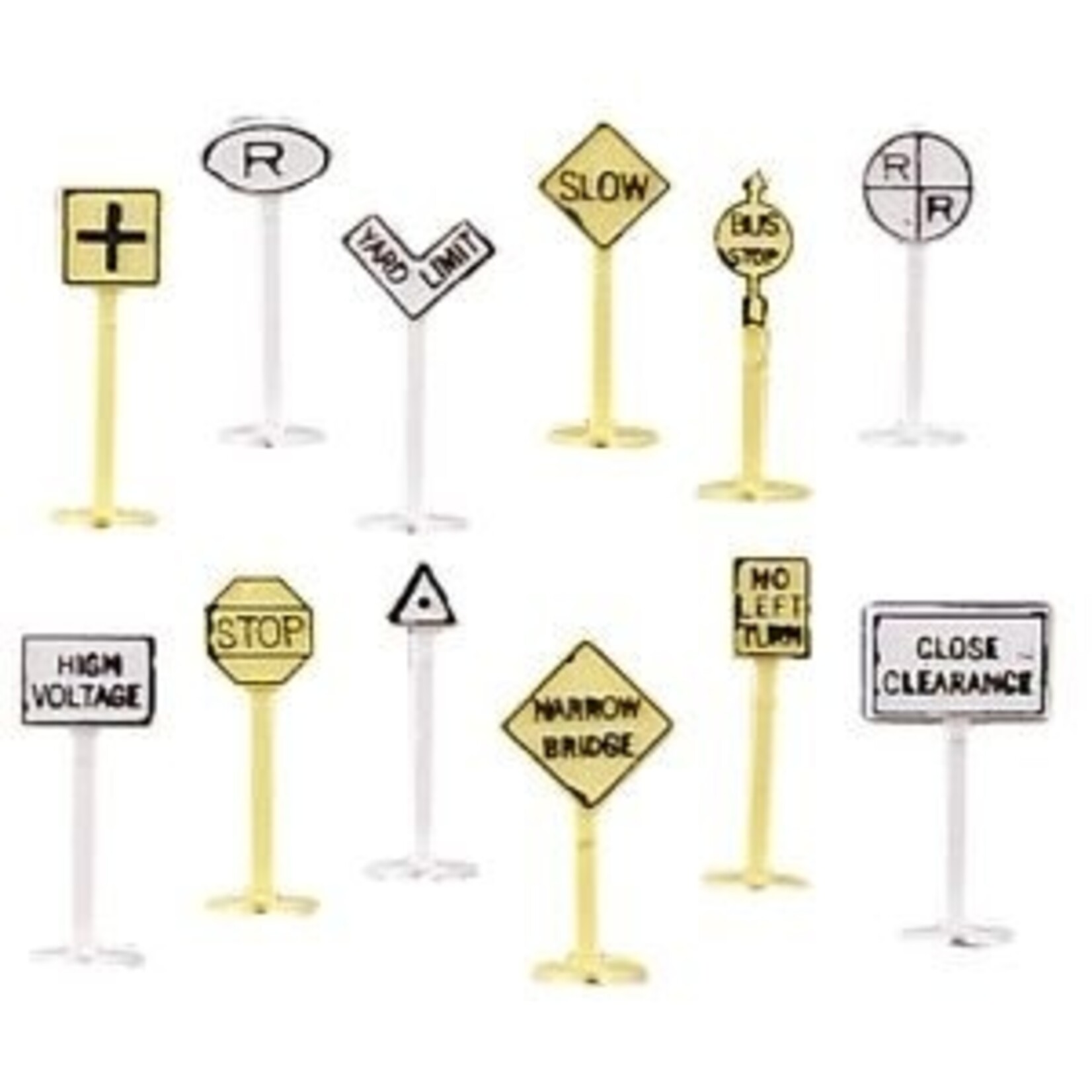 Bachmann 42513 N RR & Street Signs/24pc