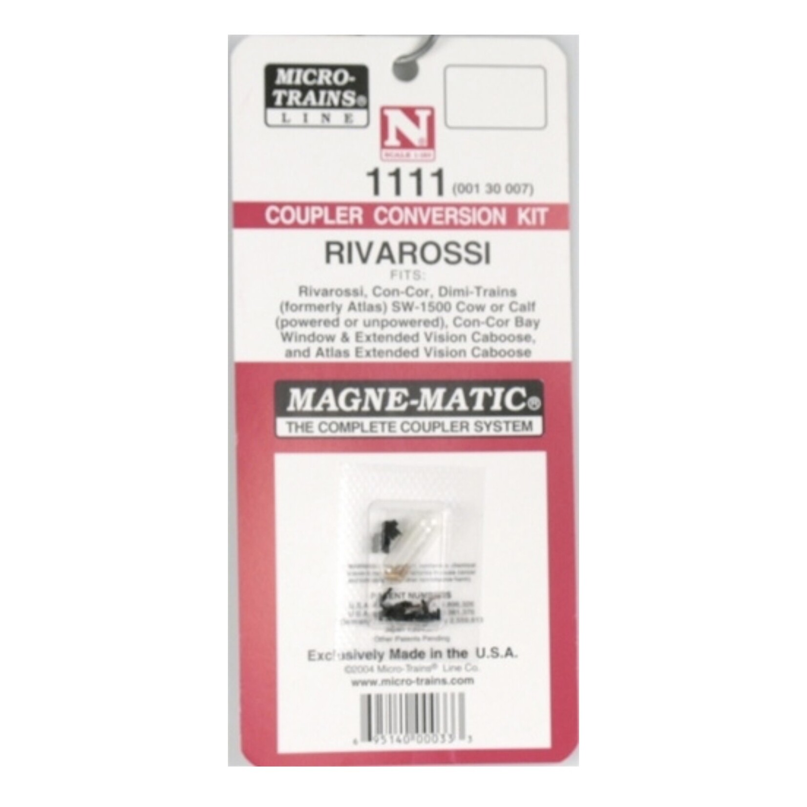 Micro Trains Line 00130007 1111 RIVAROSSI COUPLER CONV