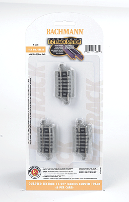 44831 N Quarter Section 11.25" Radius Curves Track - 6 Pk