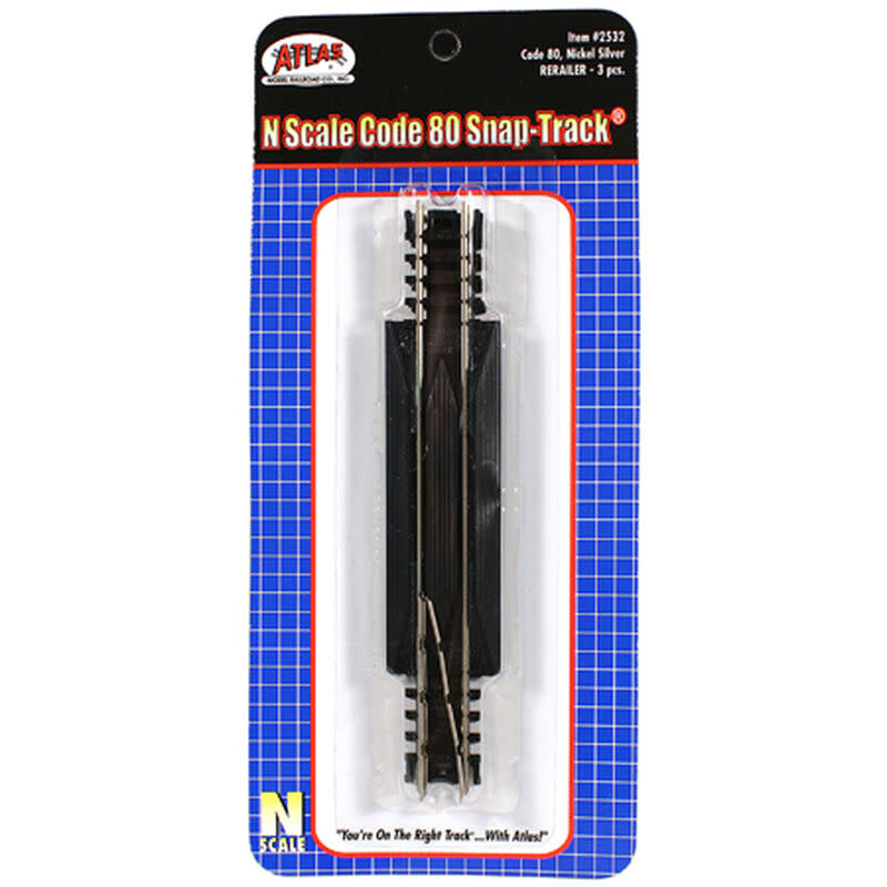 2532 N Code 80 5" Rerailer (3)