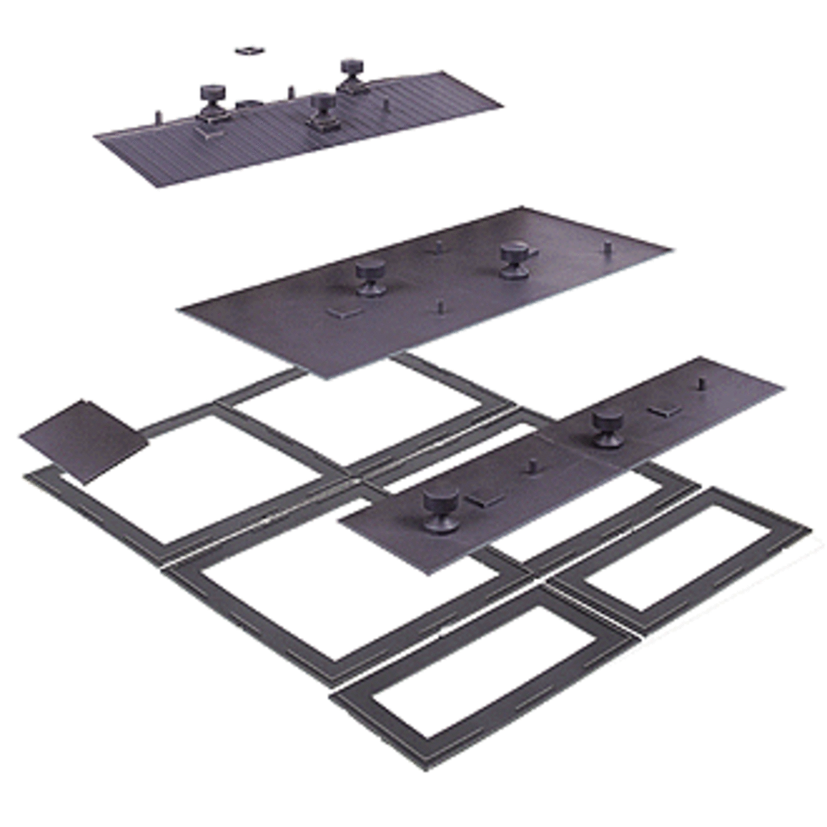 Walthers 9333280 Flat and Peaked Roof with Base