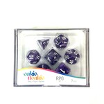 Oakie Doakie 500007 RPG Dice Set Marble - Purple (7)