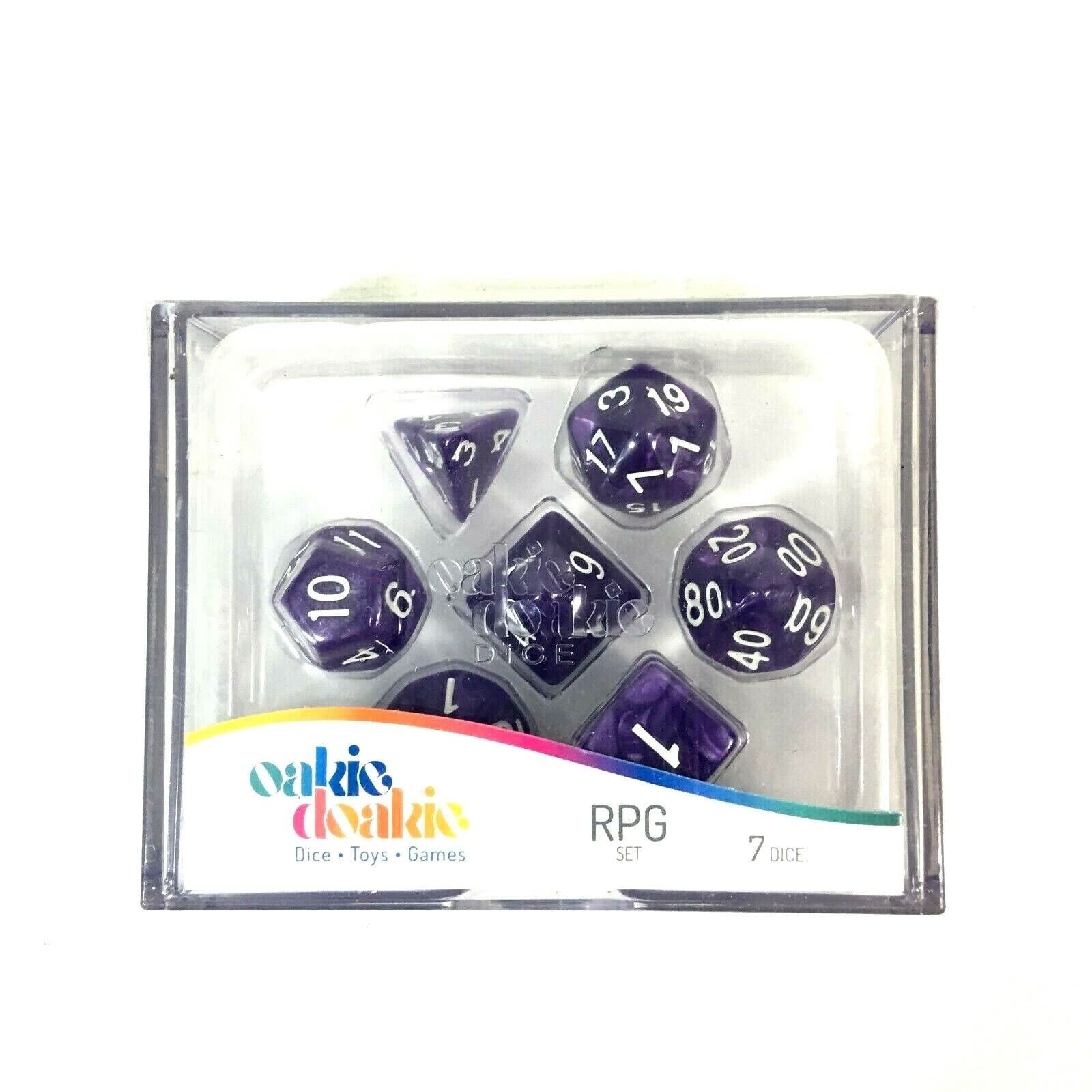 50007 RPG Dice Set Marble - Purple (7)