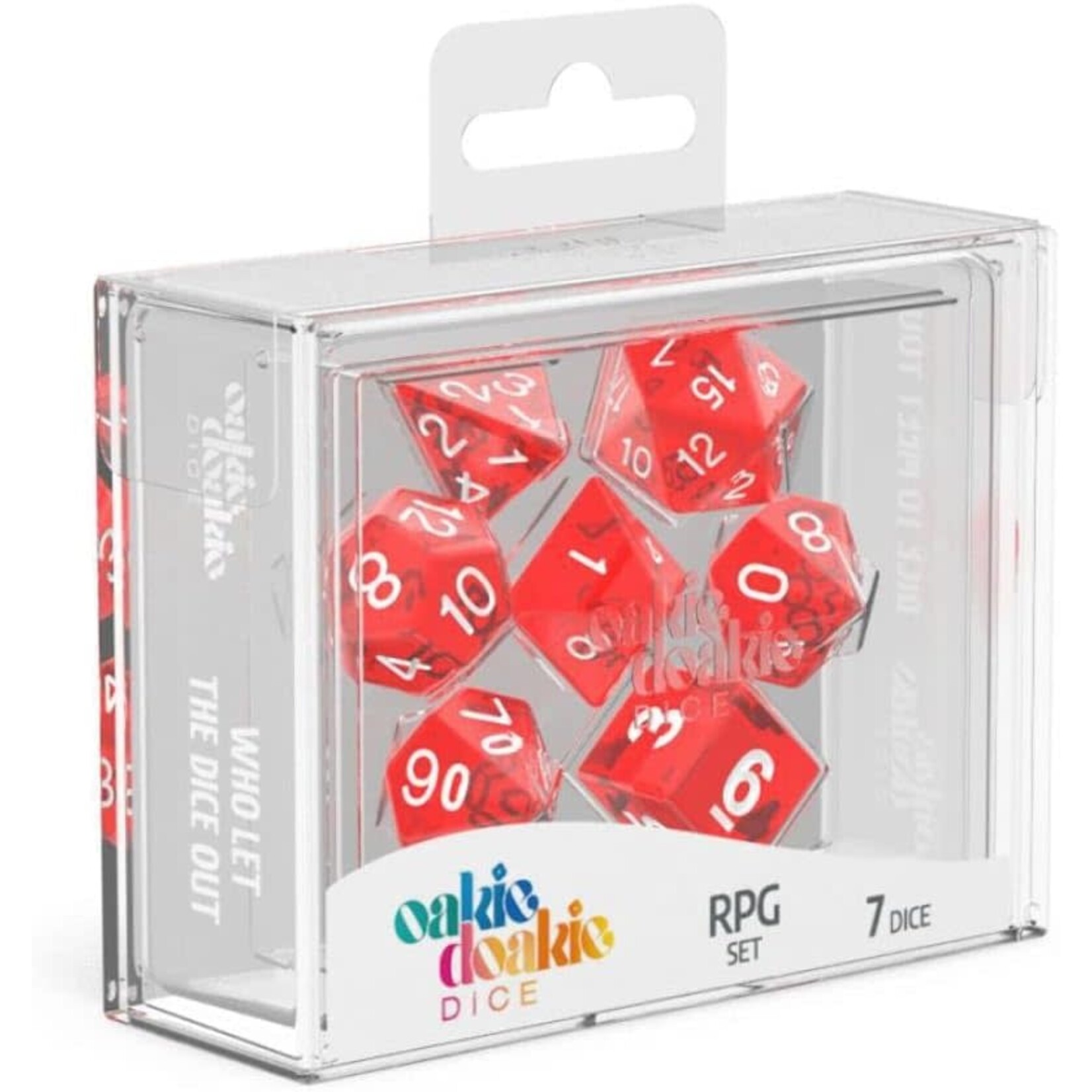 Oakie Doakie 500009 RPG Set Translucent - Red (7)