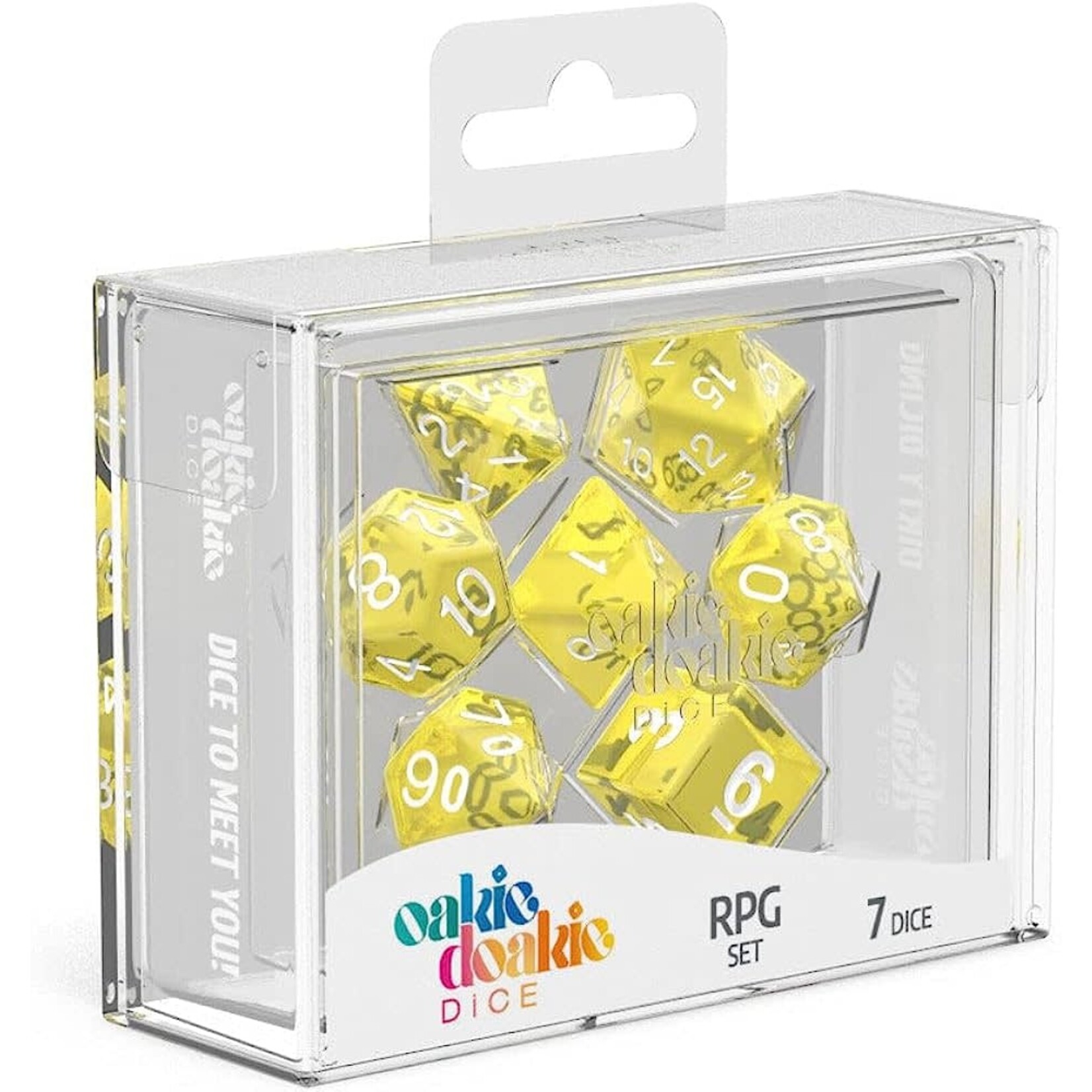 Oakie Doakie 500012 RPG Set Translucent - Yellow (7)