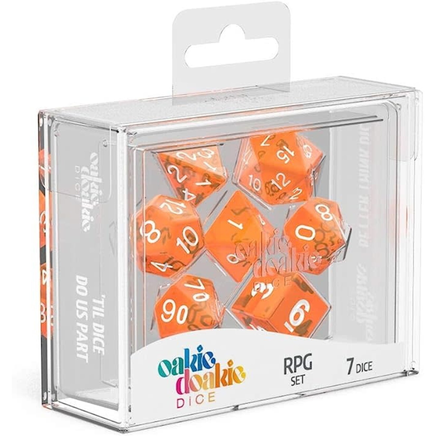 Oakie Doakie 500014 RPG Set Translucent - Orange (7)