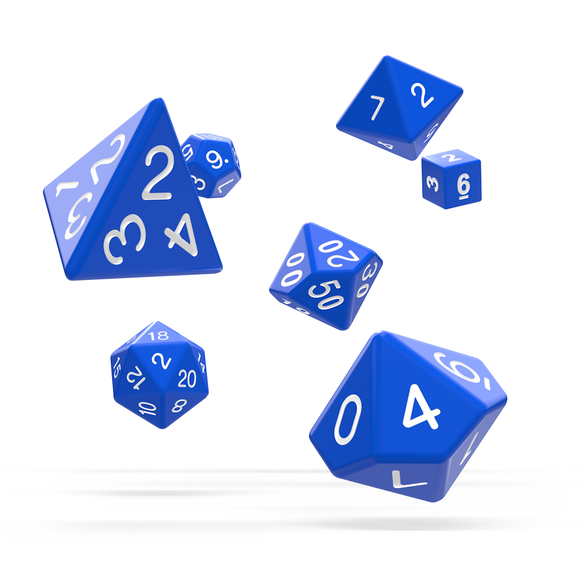 500026 RPG Set Solid - Blue (7)