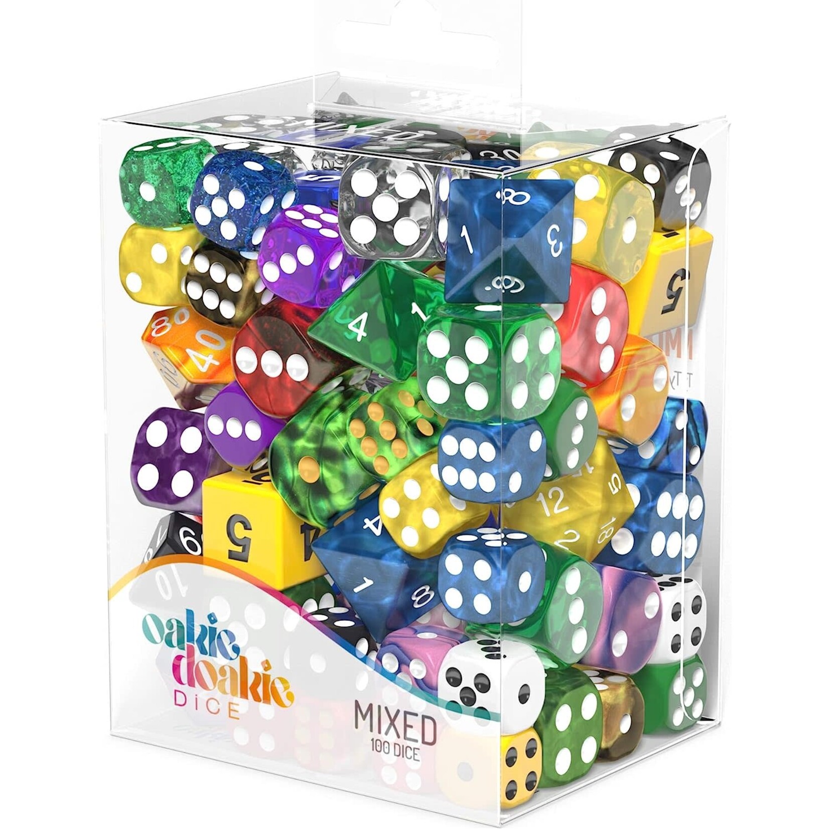 Oakie Doakie 600010 Dice Mixed Retail Pack 100-Piece