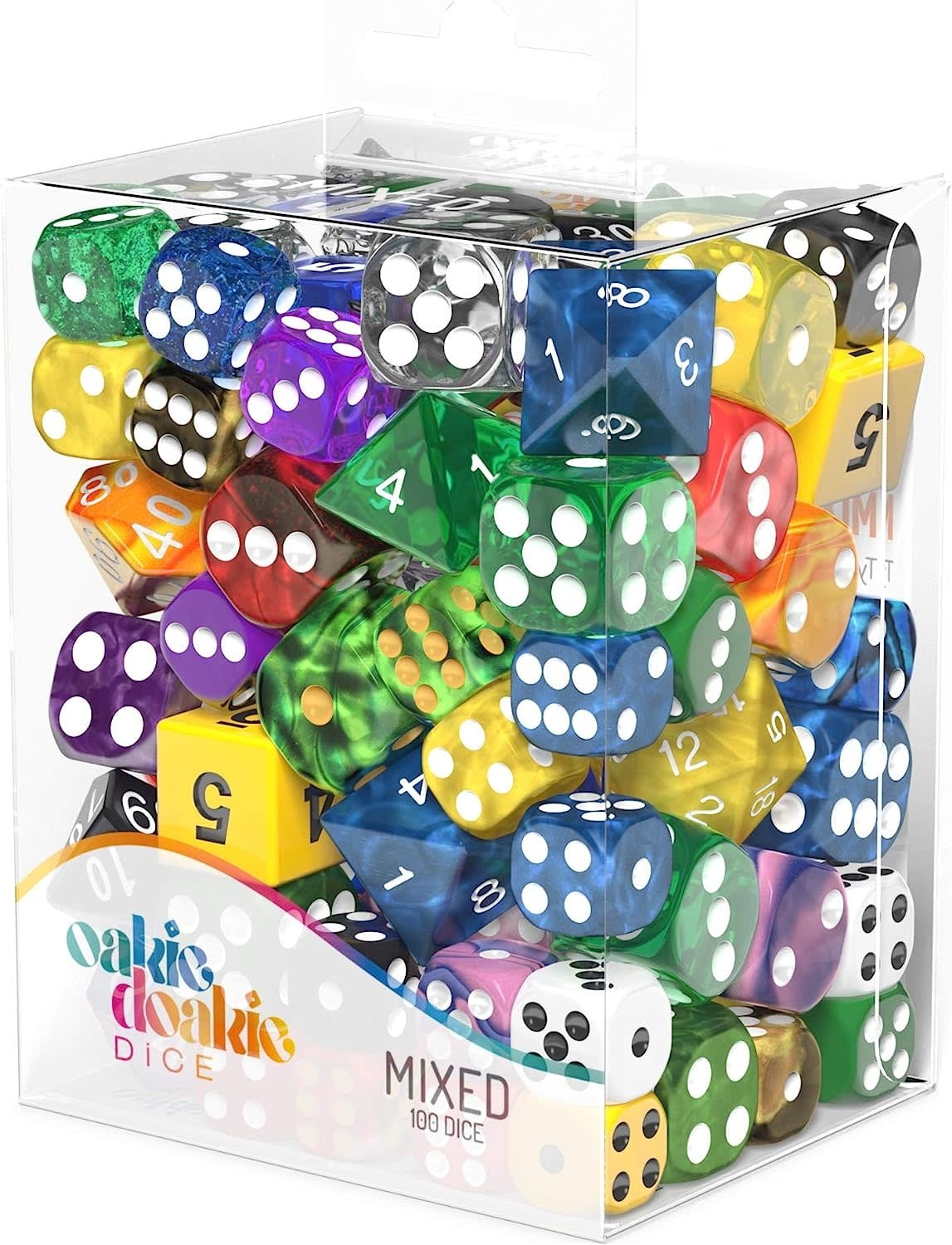 600010 Dice Mixed Retail Pack 100-Piece