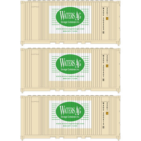 17699 N 20' Corrugated Container WATERS 3pk