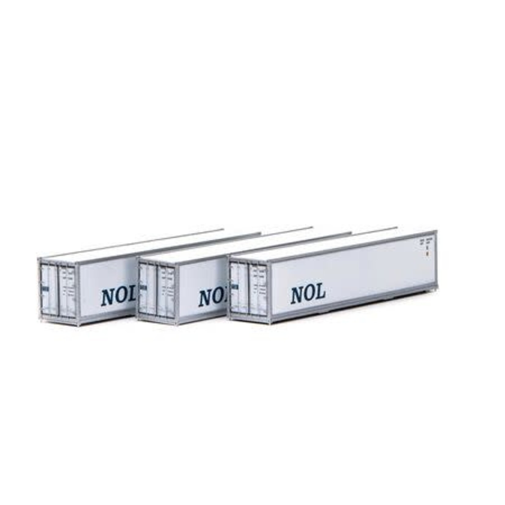 Athearn 17704 N 40' Smooth Side Container NOL 3pk