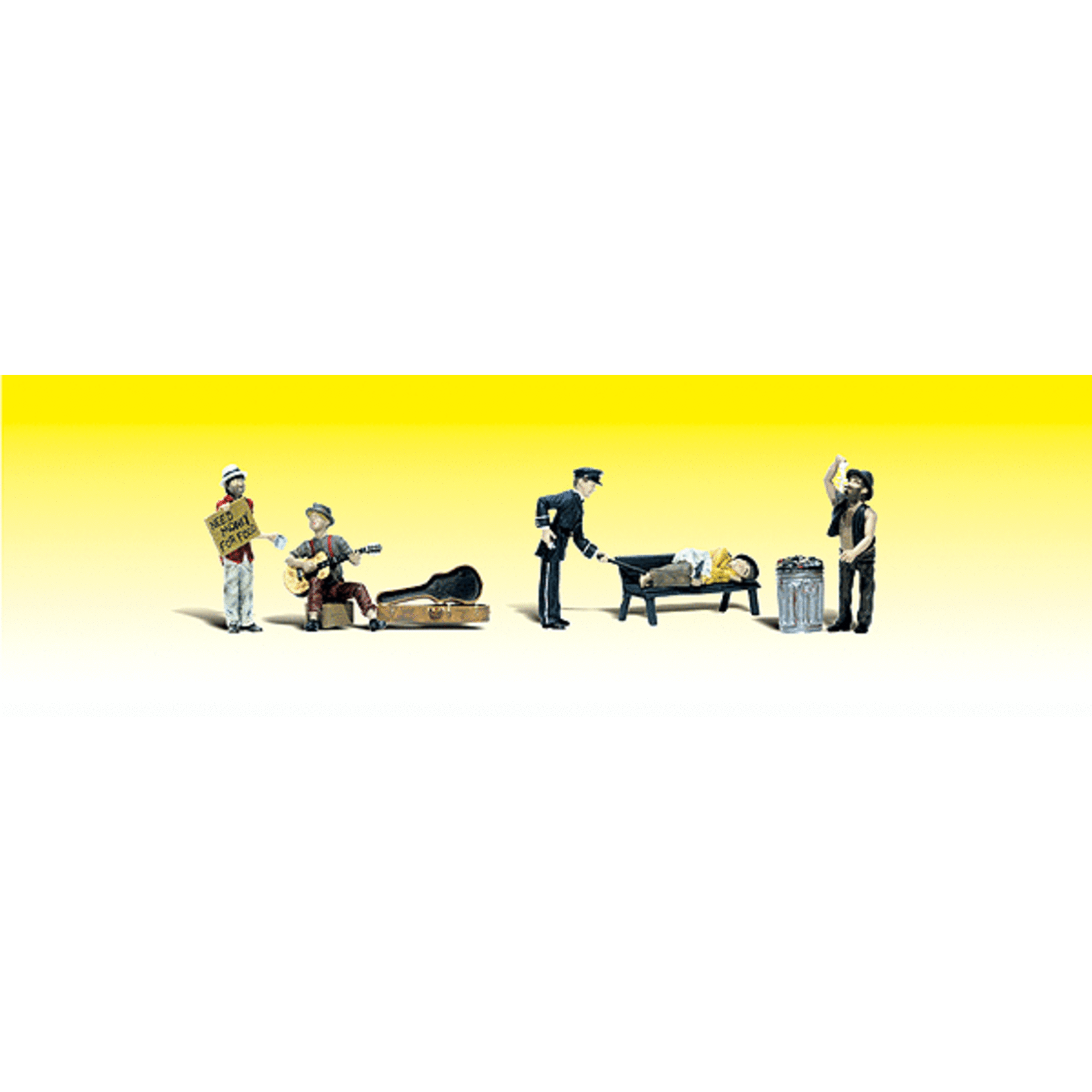 Woodland Scenics 2196 N Park Bums & Police Officer