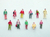 N Scale Economy Figures - 100 Count