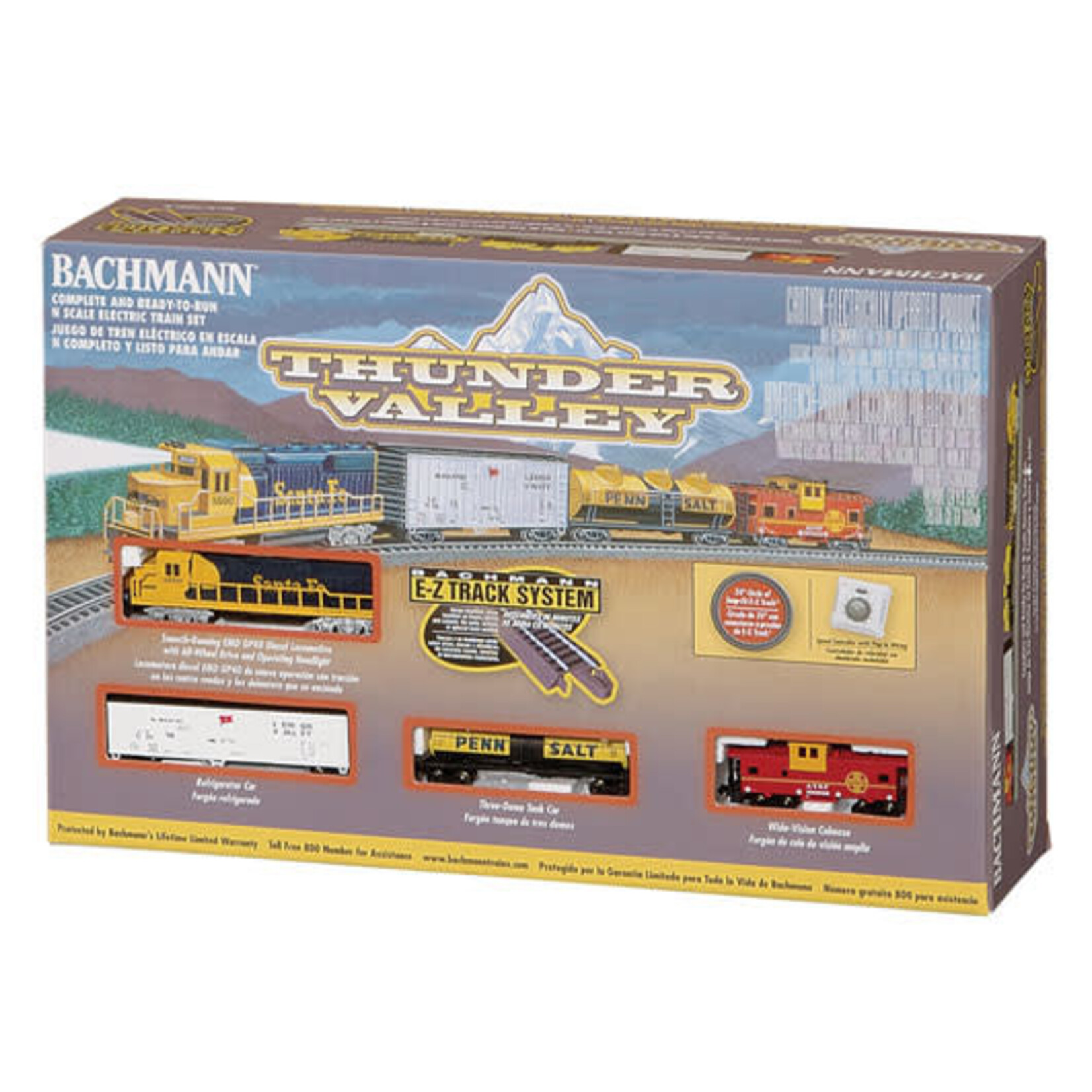 Bachmann 24013 N Thunder Valley Sante Fe Freight Set