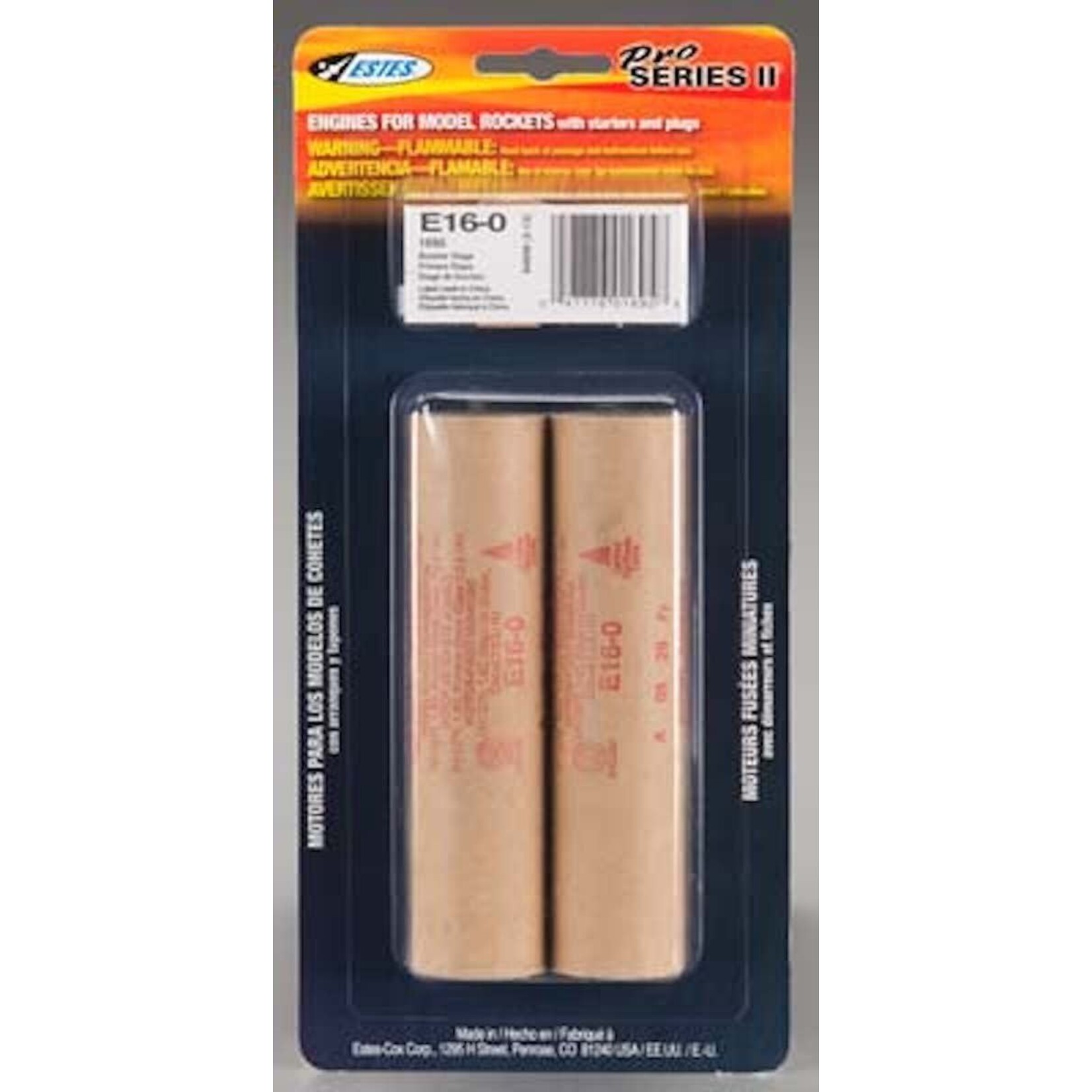 Estes 1695 E16-0 Rocket Engines - 2 Pack