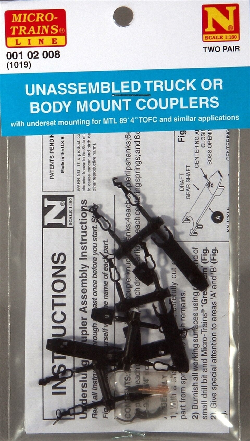 00102008 N Body Mount Couplers