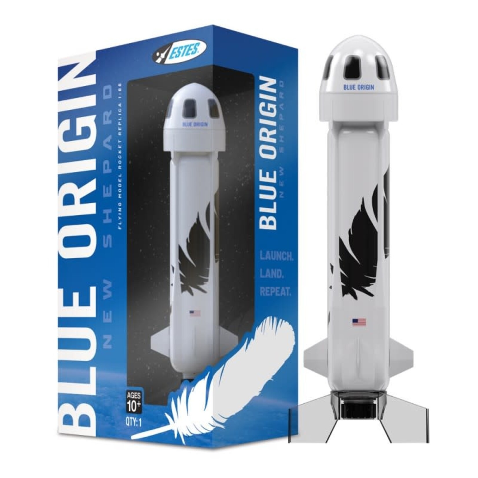 Estes 2198 Blue Origin New Shepard Rocket - Assembled