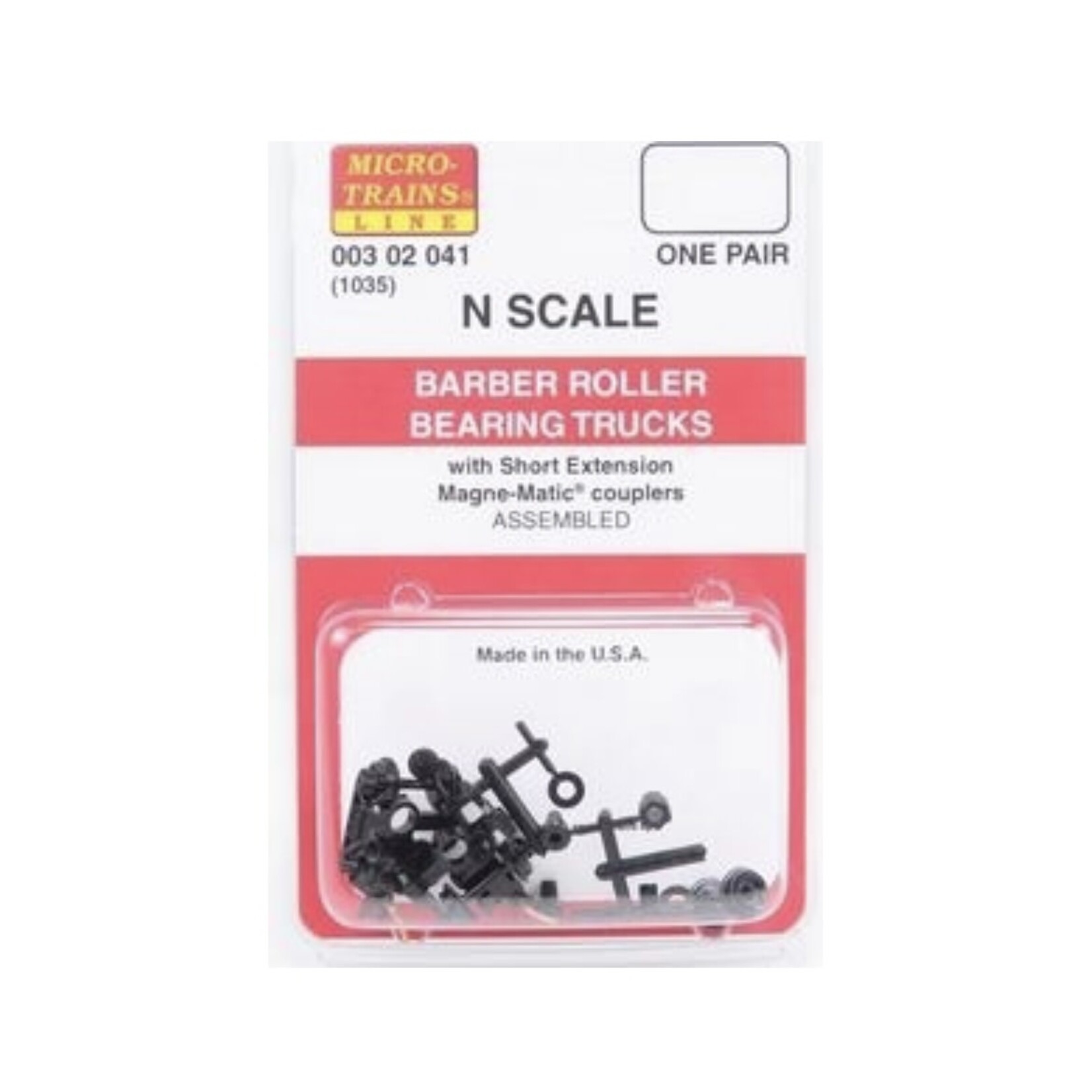 Micro Trains Line 00302041 N Barber Bearing Trucks - 1 Pair