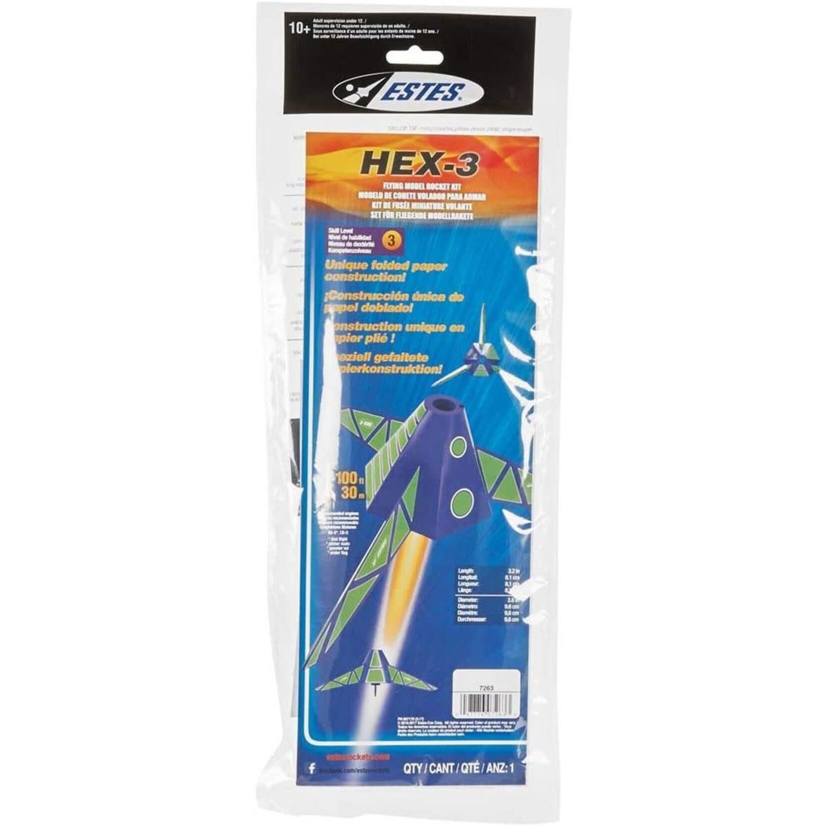 Estes 7263 HEX-3 Rocket