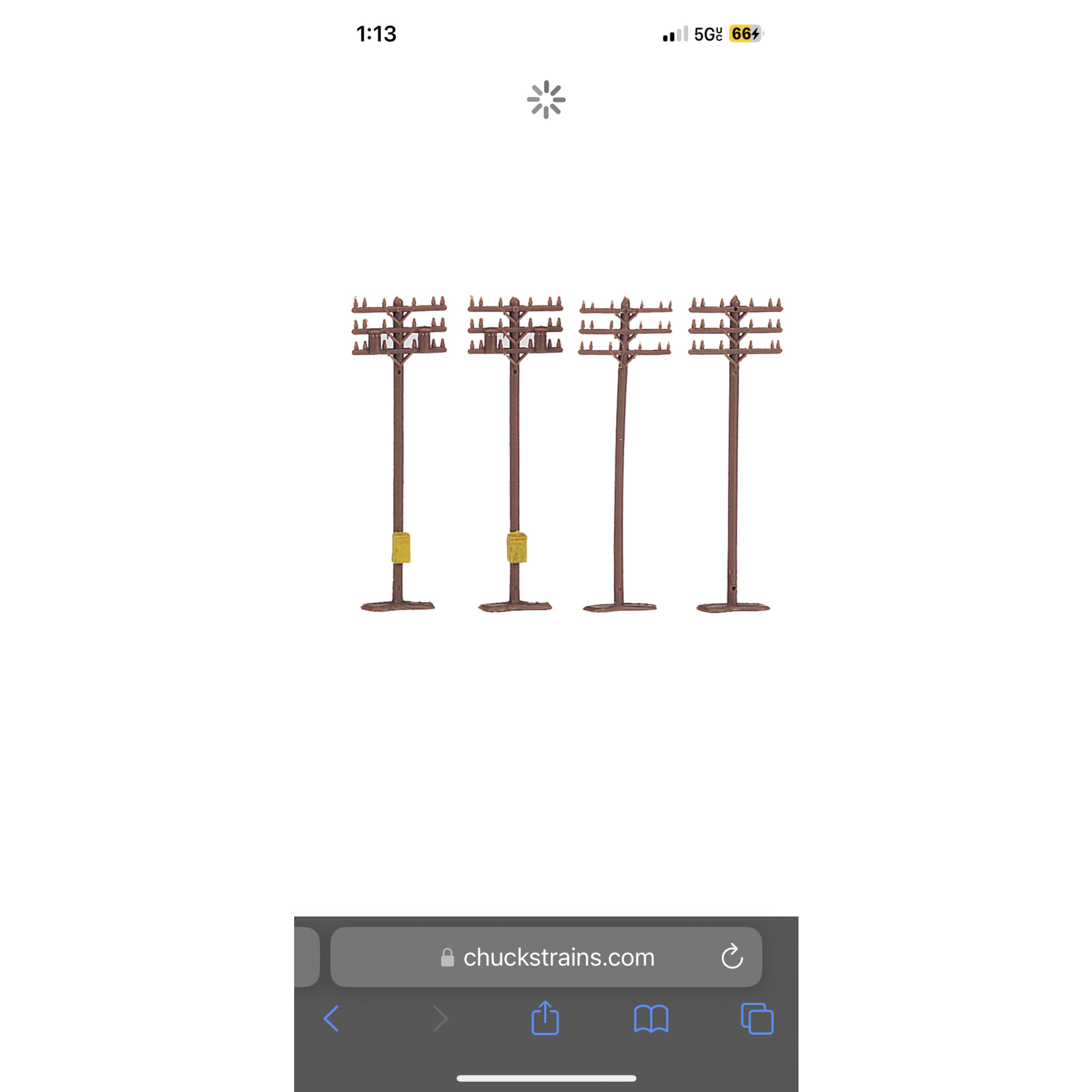 Bachmann 42506 N Telephone Poles/12pc