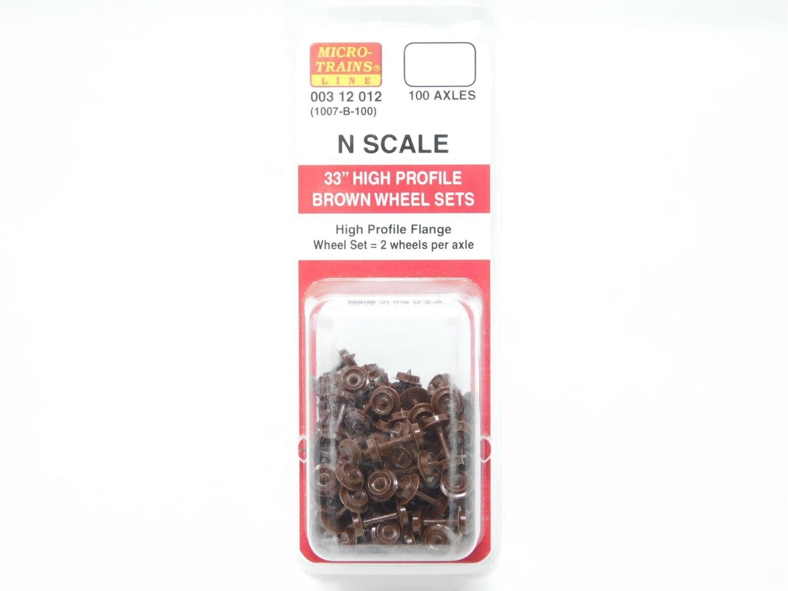 00312012 N 33" 100CT Brown Axles