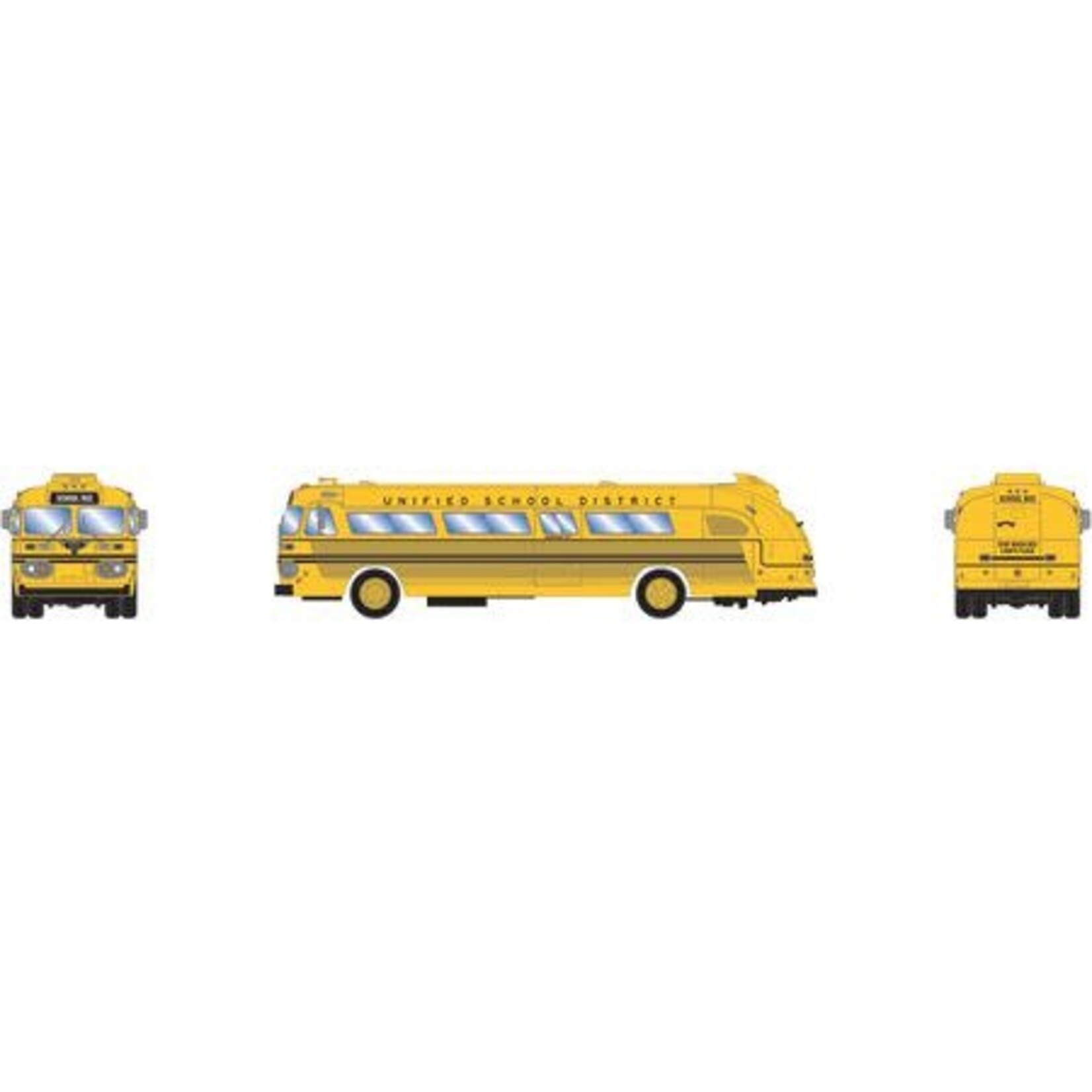 Athearn 17380 N Intercity Bus Unified School District 17