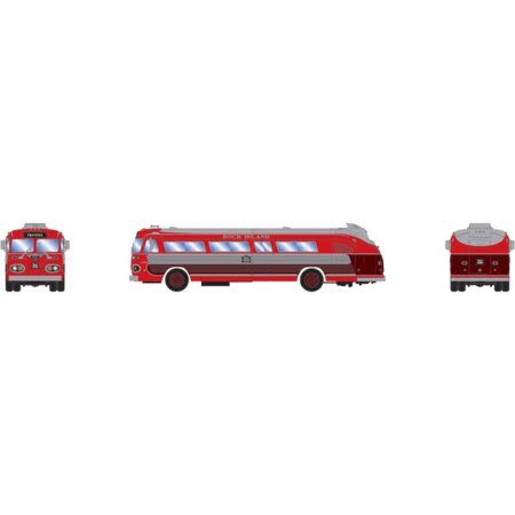 Athearn 17385 N Intercity Bus Rock Island Owatonna B1005
