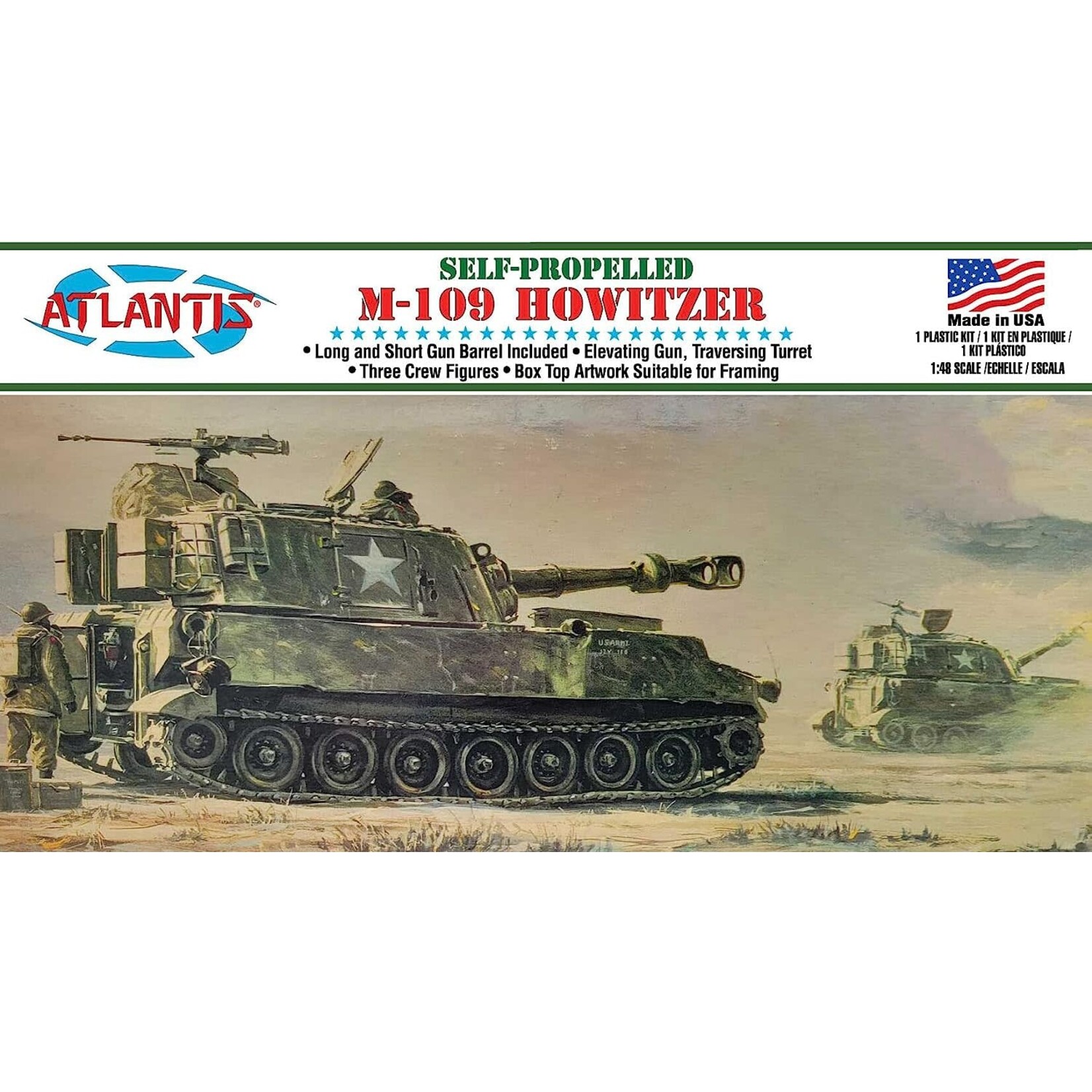 Atlantis 326 M-109 Howitzer Tank 1:48