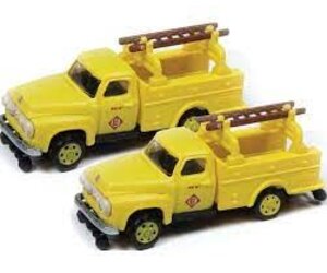 Classic Metal Works 50385 N 1954 Ford Hi Rail Maintenance Truck 2 Pack Chuck s Trains Hobby Depot