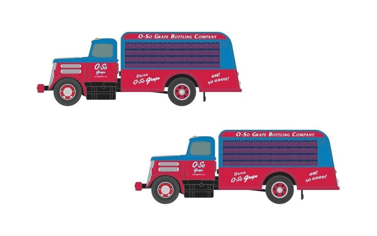 50396 N 54 O-So Grape White WC Beverage Bottle Delivery Truck