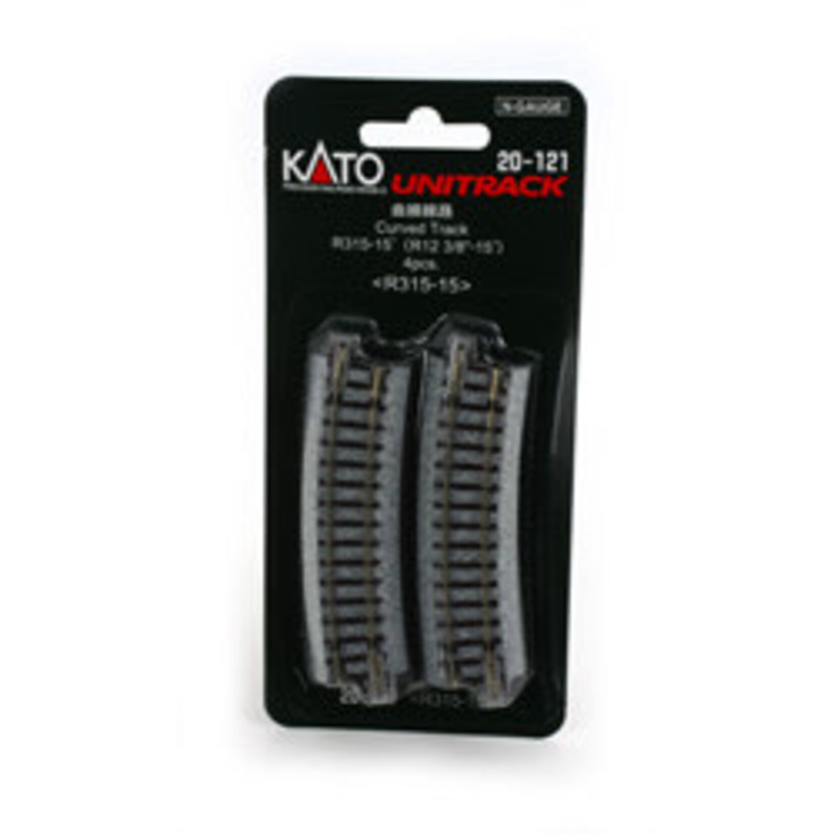 Kato 20121 N 315mm 12-3/8" Radius Curve 15-Degree (4)