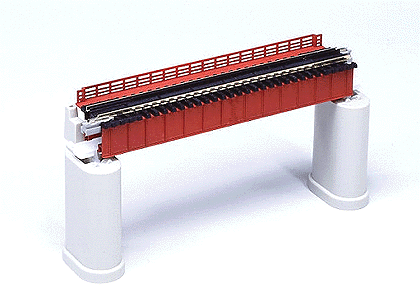 20460 N 124mm 4-7/8" Deck Plate Girder Bridge, Red
