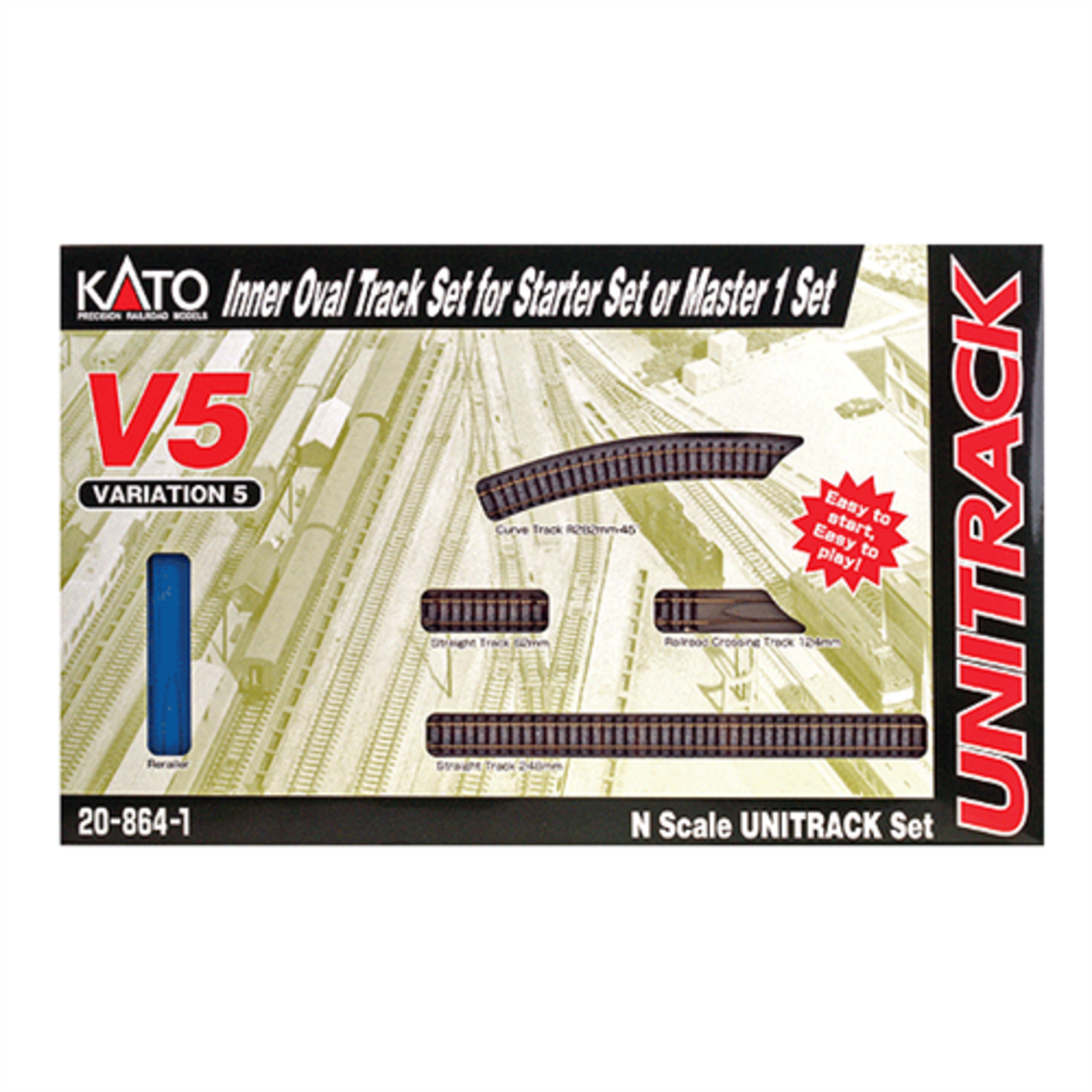 Kato 20864 N V5 Inner Oval Loop Track Set