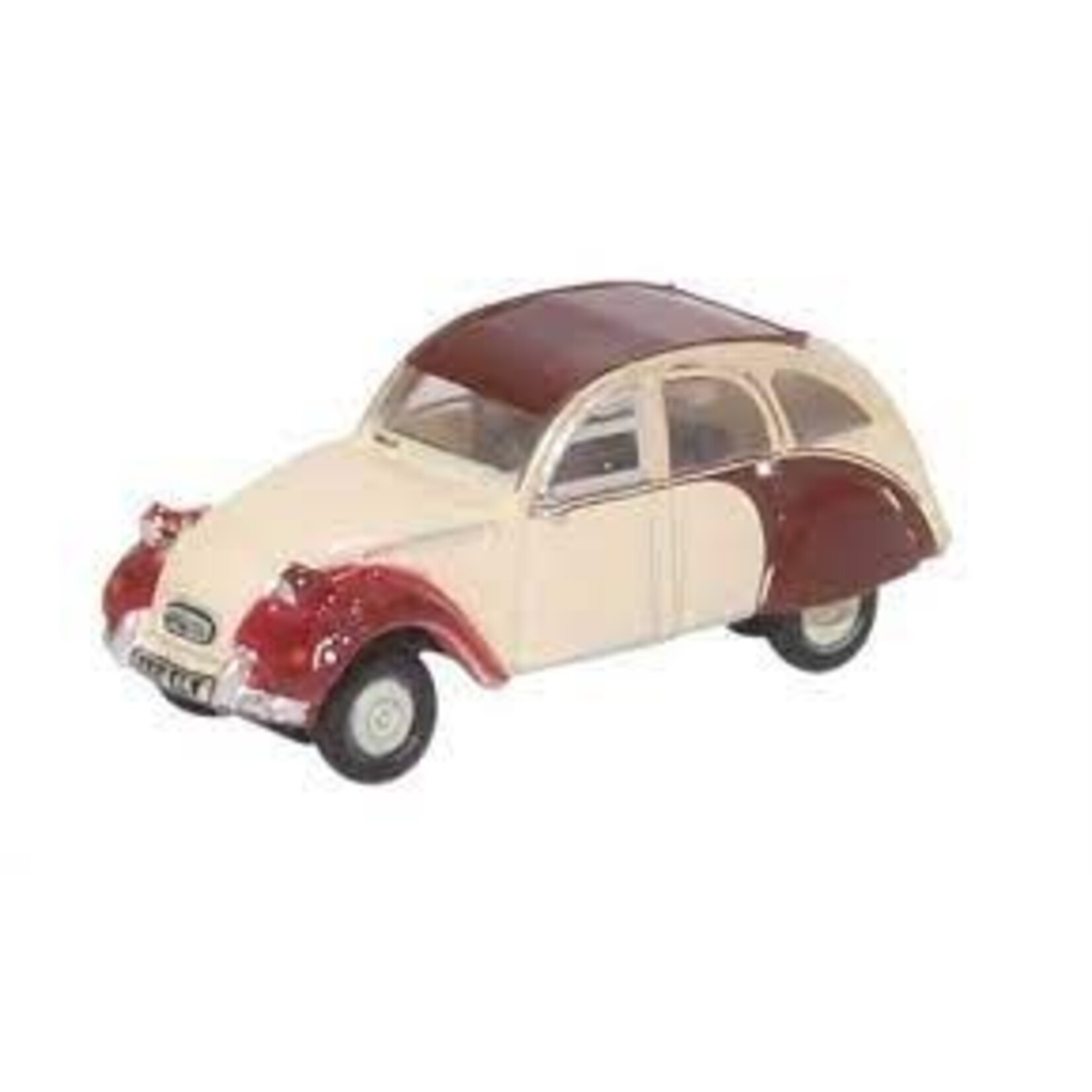 Oxford Diecast NCT005 N Citroen 2CV Plum/Custard