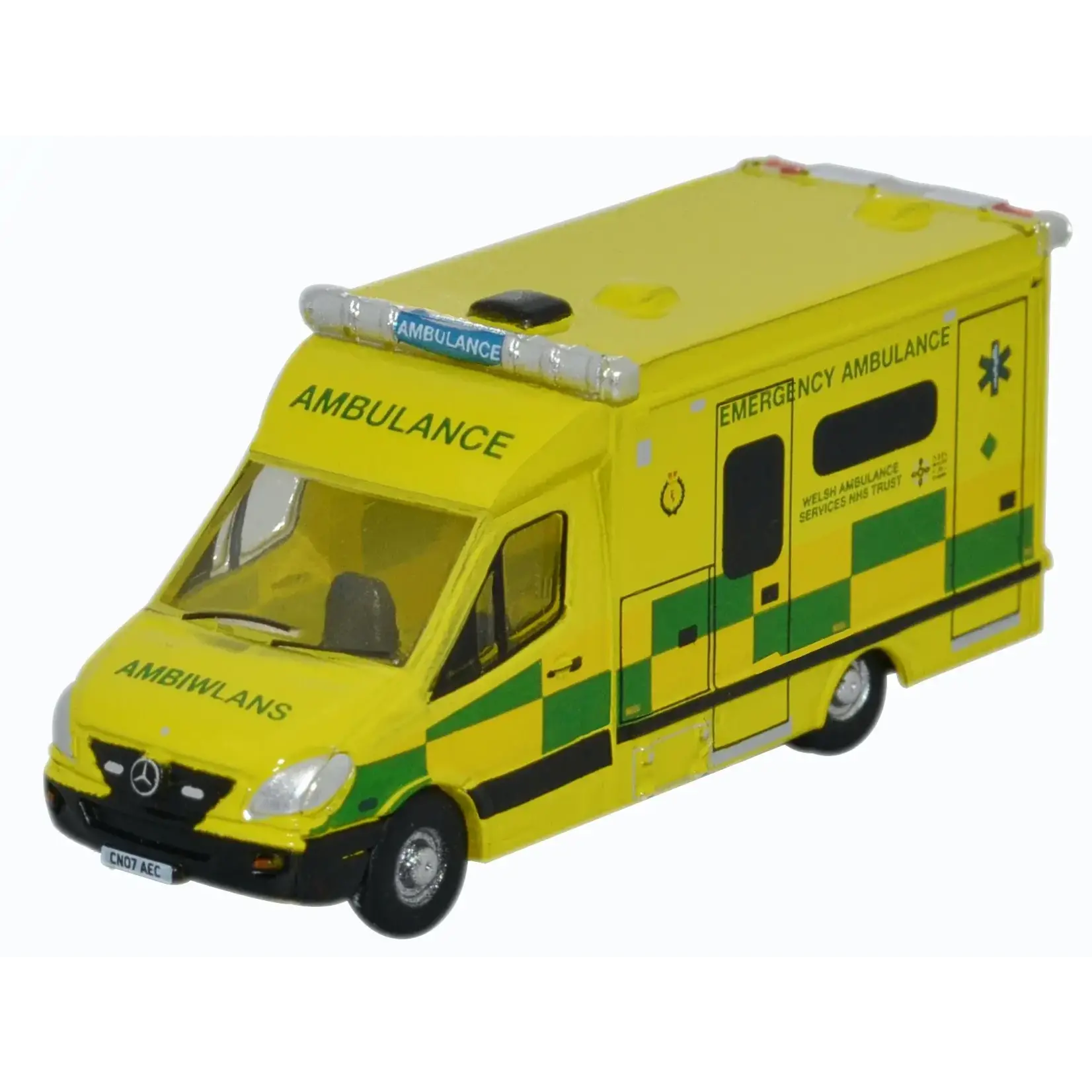 Oxford Diecast NMA001 N Mercedes Ambulance Wales