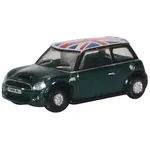 Oxford Diecast NNMN005 N MW Mini Cooper, British Racing Green with Union Jack