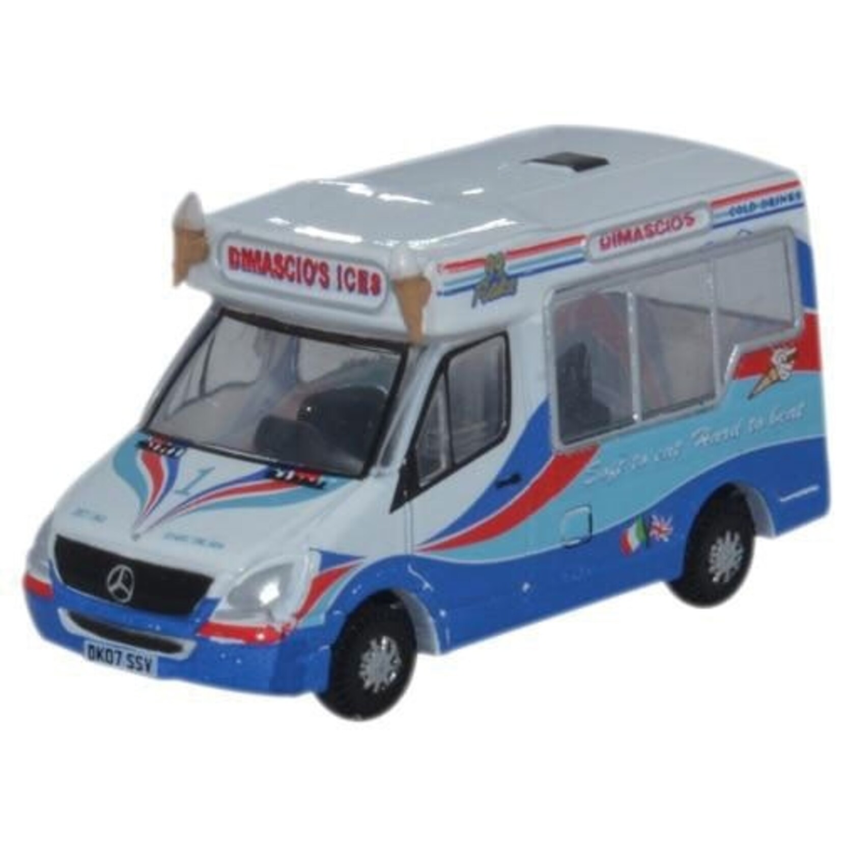 Oxford Diecast NWM002 N Mercedes Benz Sprinter Van Whitby Mondial Dimascio's Ic