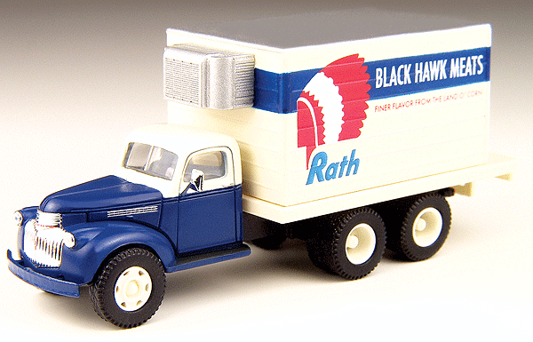 30298 HO 1941-46 Chevy Box Truck, Black Hawk Meats
