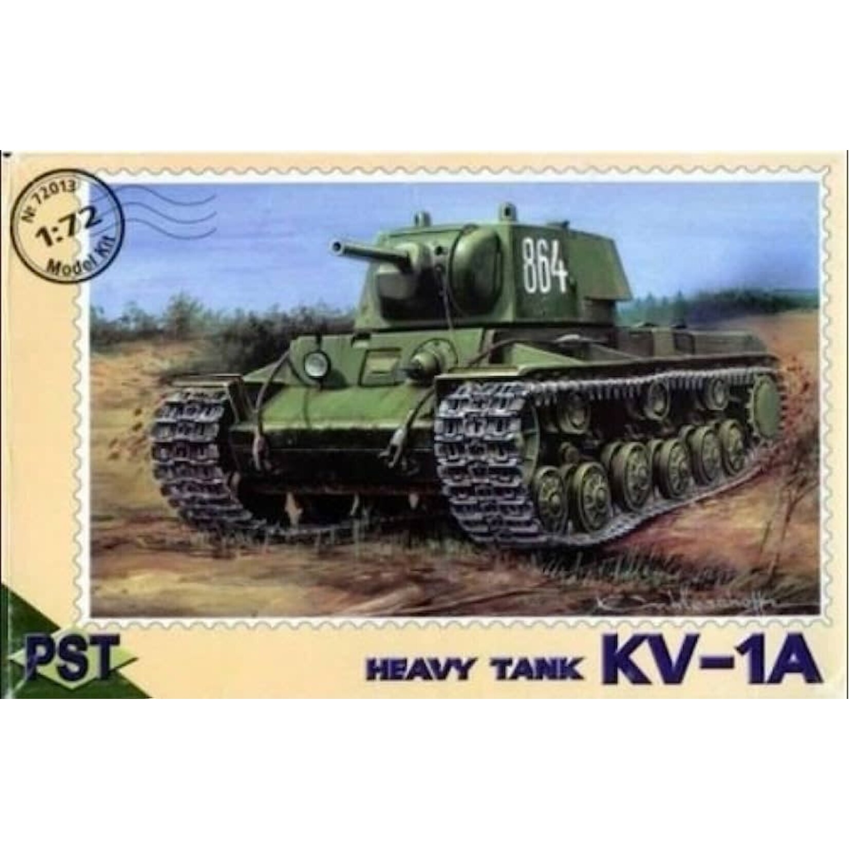 PST 72013 KV-1A WWII SOVIET HEAVY TANK 1/72