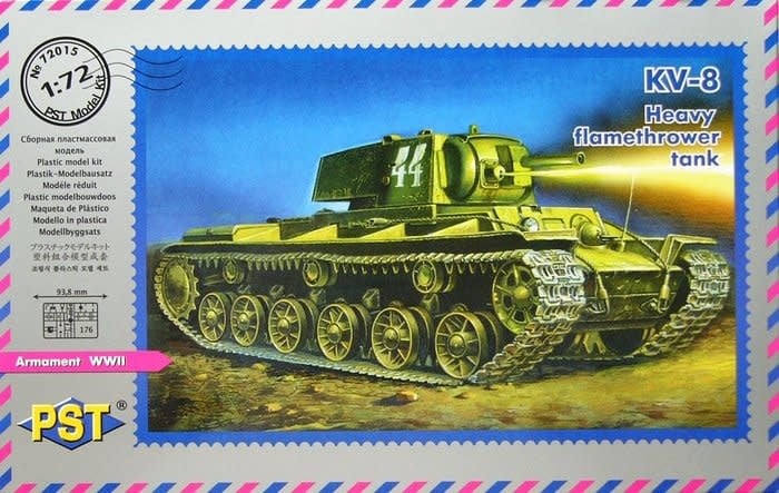 72015 1/72 KV-8 Soviet WW2 flamethrower tank model kit